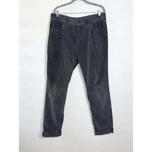James Perse Corduroy Pants Mens 33 Grey Casual Slim Fit Stretch Preppy Casual